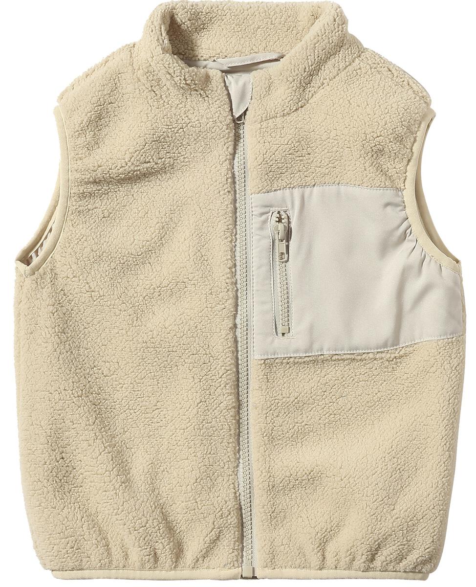 Beige Sherpa Vest by Me & Henry