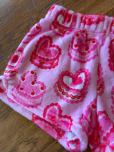 Load image into Gallery viewer, Heart Cakes Plush PJ Shorts
