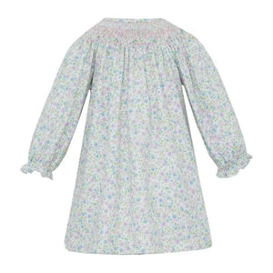 Pink & Blue liberty Floral Knit Bishop by Petit Bebe