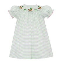 Load image into Gallery viewer, Mallard Duck Green Knit Stripe Bishop by Petit Bebe
