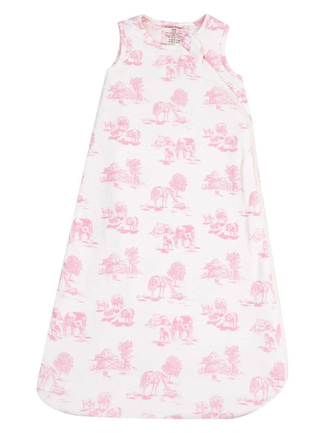 Farm Toile Pink Sleep Sack by Angel Dear