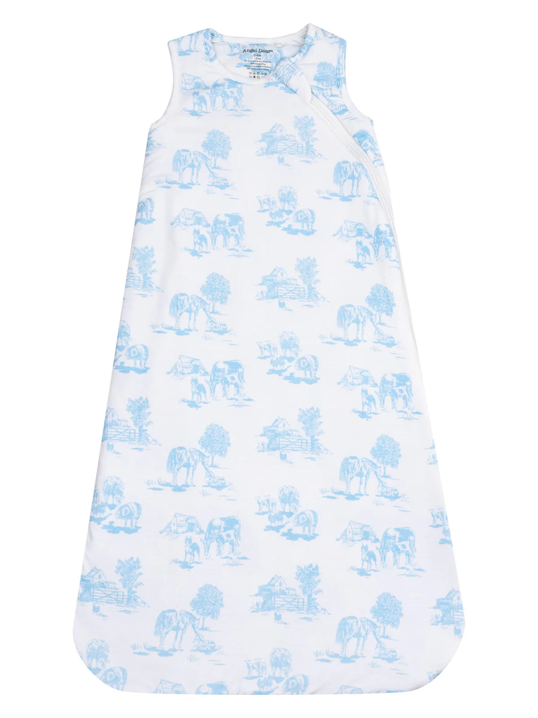 Farm Toile Blue Sleep Sack by Angel Dear