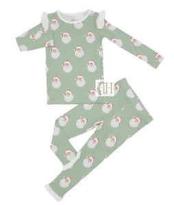 Sleigh Bells Ruffle Loungewear Set by Hamner Hill