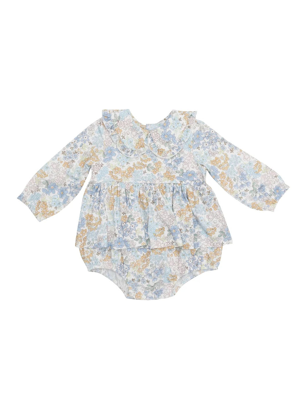 Edith’s Floral Skirted Bubble by Angel Dear