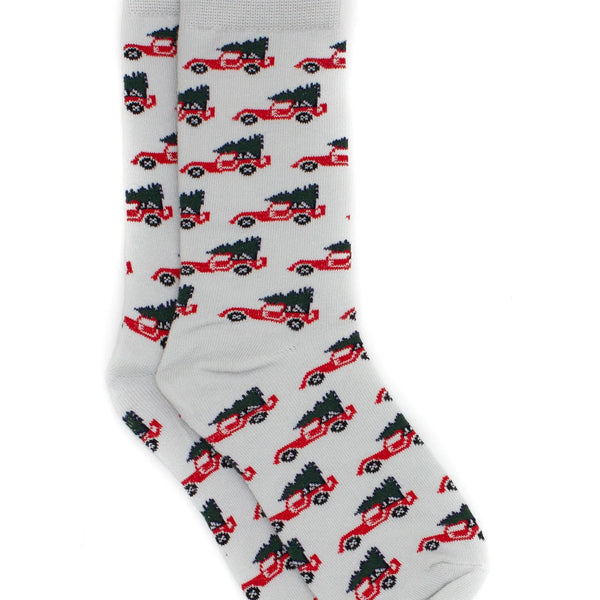 Boys Lucky Duck Sock Christmas Truck by Properly Tied