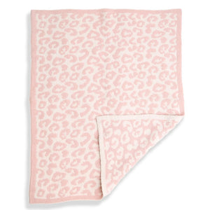 Pink Leopard Print Luxury Soft Blanket