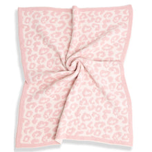 Load image into Gallery viewer, Pink Leopard Print Luxury Soft Blanket
