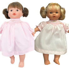 Load image into Gallery viewer, 10” Small Dolls: Pink Smocked Dress by Rosalina
