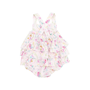 Mermaids Ruffle Sunsuit by Angel Dear