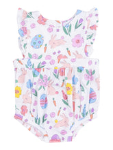 Load image into Gallery viewer, Pink Easter Bunnies Sunsuit by Angel Dear
