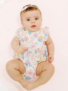 Pink Easter Bunnies Sunsuit by Angel Dear