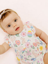 Load image into Gallery viewer, Pink Easter Bunnies Sunsuit by Angel Dear
