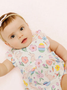 Pink Easter Bunnies Sunsuit by Angel Dear