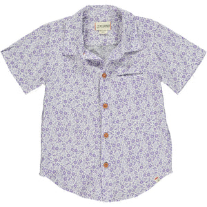 Lilac Floral Woven Shirt by Me & Henry