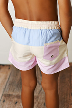 Load image into Gallery viewer, Watercolor Bloom Swim Trunks by Swoon Baby
