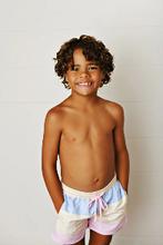 Load image into Gallery viewer, Watercolor Bloom Swim Trunks by Swoon Baby
