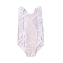 Load image into Gallery viewer, Pretty Pink Ribbon &amp; Bows One-Piece Swimsuit by Swoon Baby
