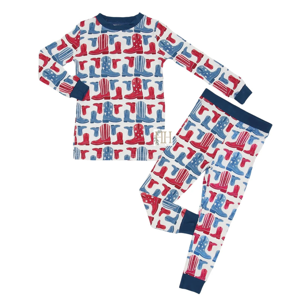 Boys Freedom Boots Loungewear Set by Hamner Hill