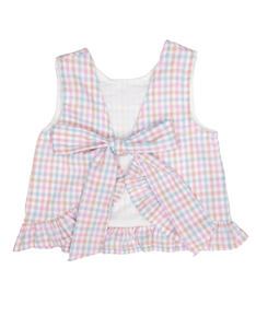 Spring Plaid Tie Bloomer Set by Three Sisters