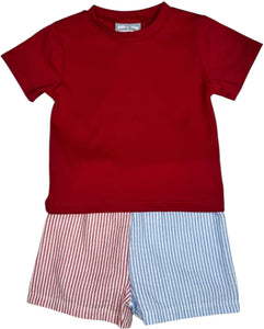 Colorblock Boys Short Set by Three Sisters