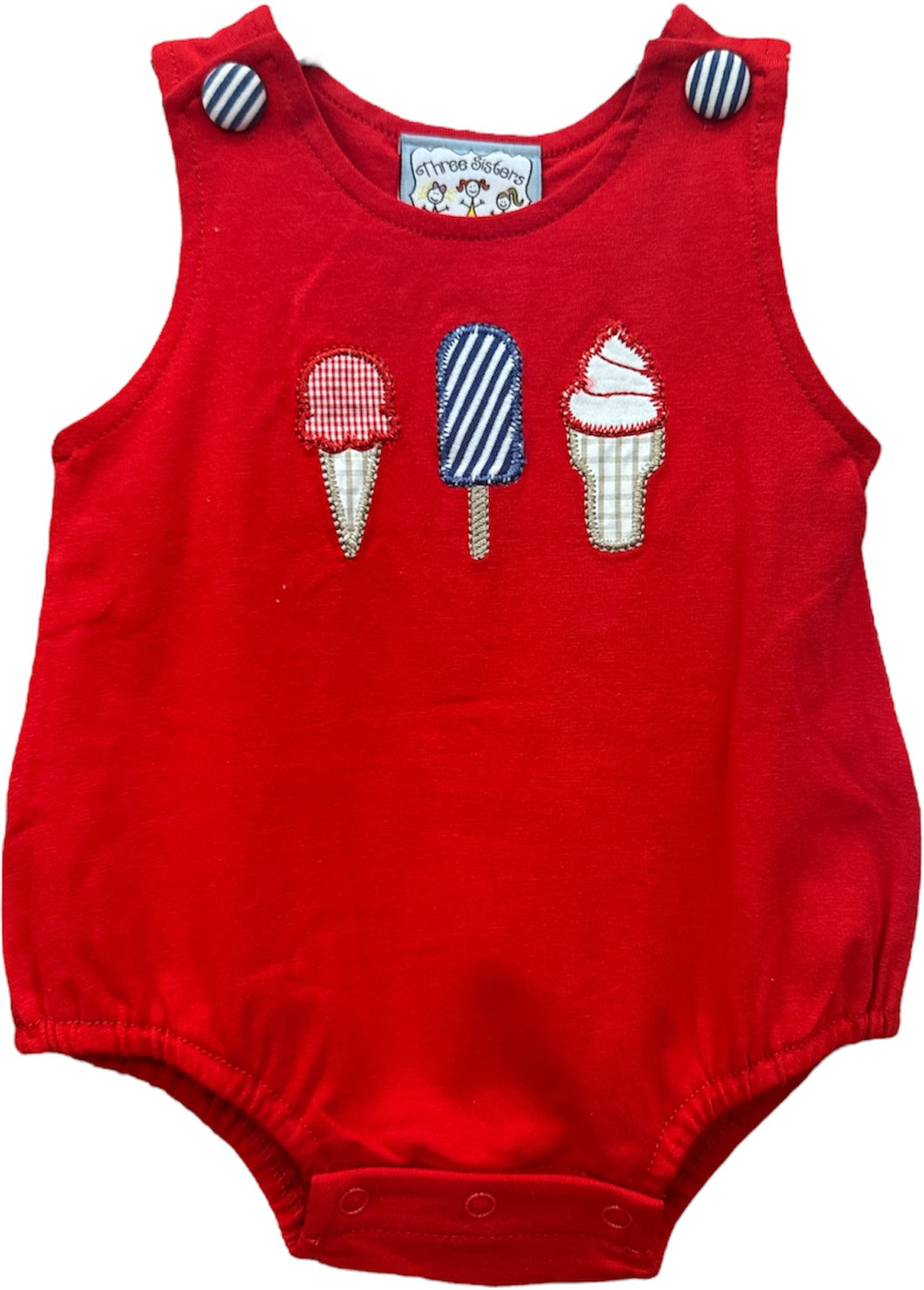 Patriotic Icecream Bubble by Three Sisters