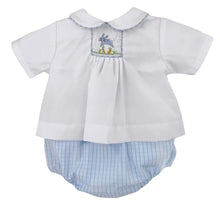 Load image into Gallery viewer, Bunny Diaper Set with Bonnet by Petit Ami
