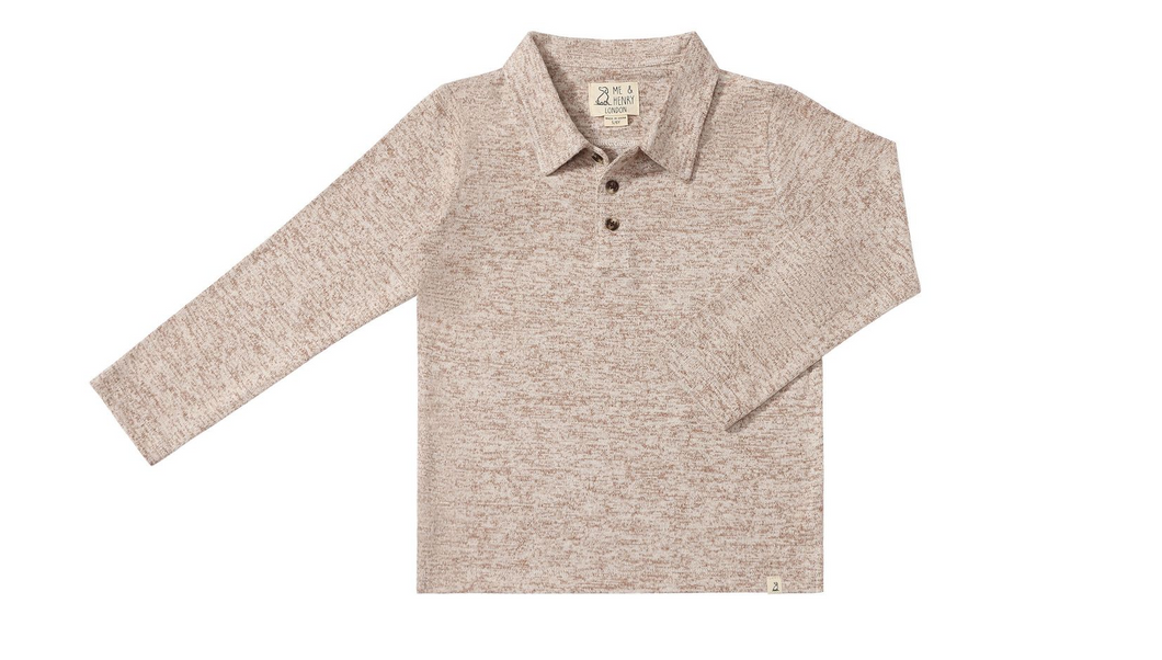 Heathered Beige Spencer Polo by Me&Henry