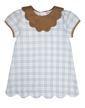 Load image into Gallery viewer, Blue/Khaki Plaid Dress
