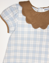 Load image into Gallery viewer, Blue/Khaki Plaid Dress
