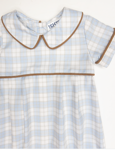 Blue/Plaid Boys Romper