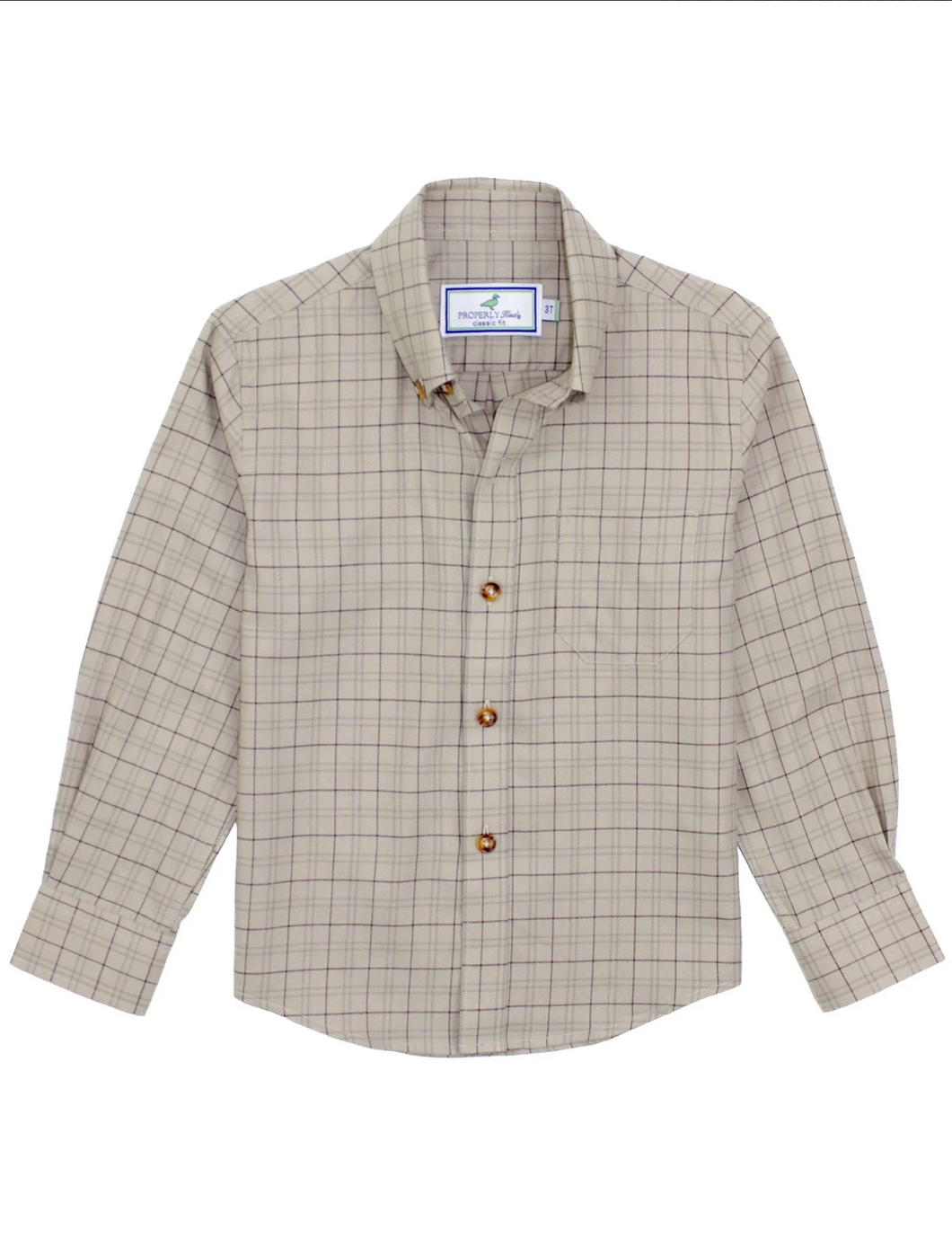 Boys Woodland Sportshirt Wheat Field by Properly Tied
