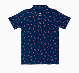 Ole Miss Rebels Repeat Logo Short Sleeve Polo Shirt