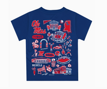 Load image into Gallery viewer, Ole Miss Rebels Hand Sketched Impressions Boys T-Shirt
