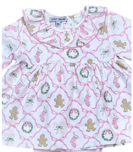 Load image into Gallery viewer, Christmas Bow Trellis Print Pants Set by Sweet Dreams
