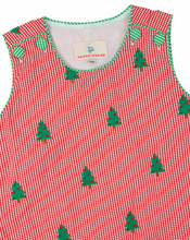 Load image into Gallery viewer, Christmas Wreaths Embroidered Shortall by Smockingbird
