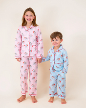Load image into Gallery viewer, Pink Vintage Santa Pj Set by Smockingbird
