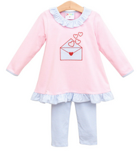 Load image into Gallery viewer, Love Letters Ruffle Pants Set by Jellybean
