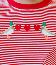 Load image into Gallery viewer, Mallard Valentine Romper by Jellybean
