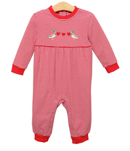 Load image into Gallery viewer, Mallard Valentine Romper by Jellybean
