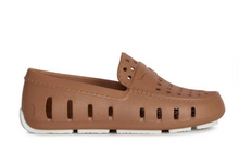 Load image into Gallery viewer, Tan/Bright White Prodigy Driver Foam Shoe by Floafers

