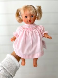 Rosalina 10" Blonde Doll with Pink Smocked Dress PREORDER: SHIPPING END OF OCT