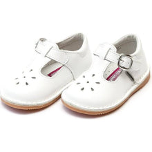Load image into Gallery viewer, White Leather T-Strap Shoes
