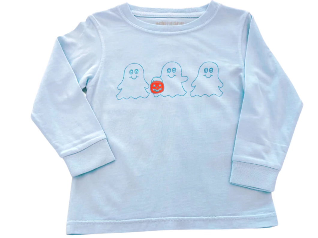 Blue Ghost Trio LS by Mustard & Ketchup Kids