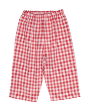 Load image into Gallery viewer, White/Red Plaid Boy Pants Set by Sweet Dreams
