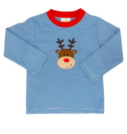 Reindeer Smirk LS Shirt by Zucchini Kids