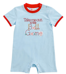 Take Me Out to the Ballgame Romper by Jellybean