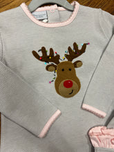 Load image into Gallery viewer, Reindeer Lights Ruffle Set by Squiggles
