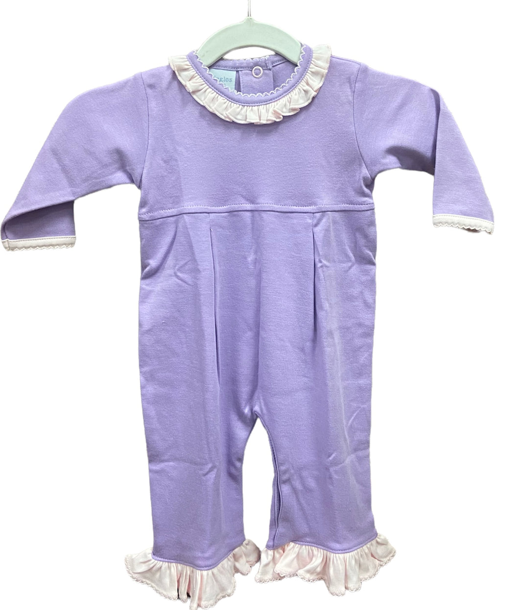Purple with Pink Trim Romper by Squiggles