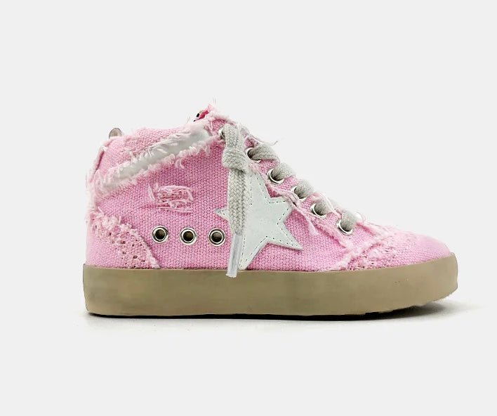 Pink Canvas Sneaker by ShuShop (Toddler Sizes 7-12)