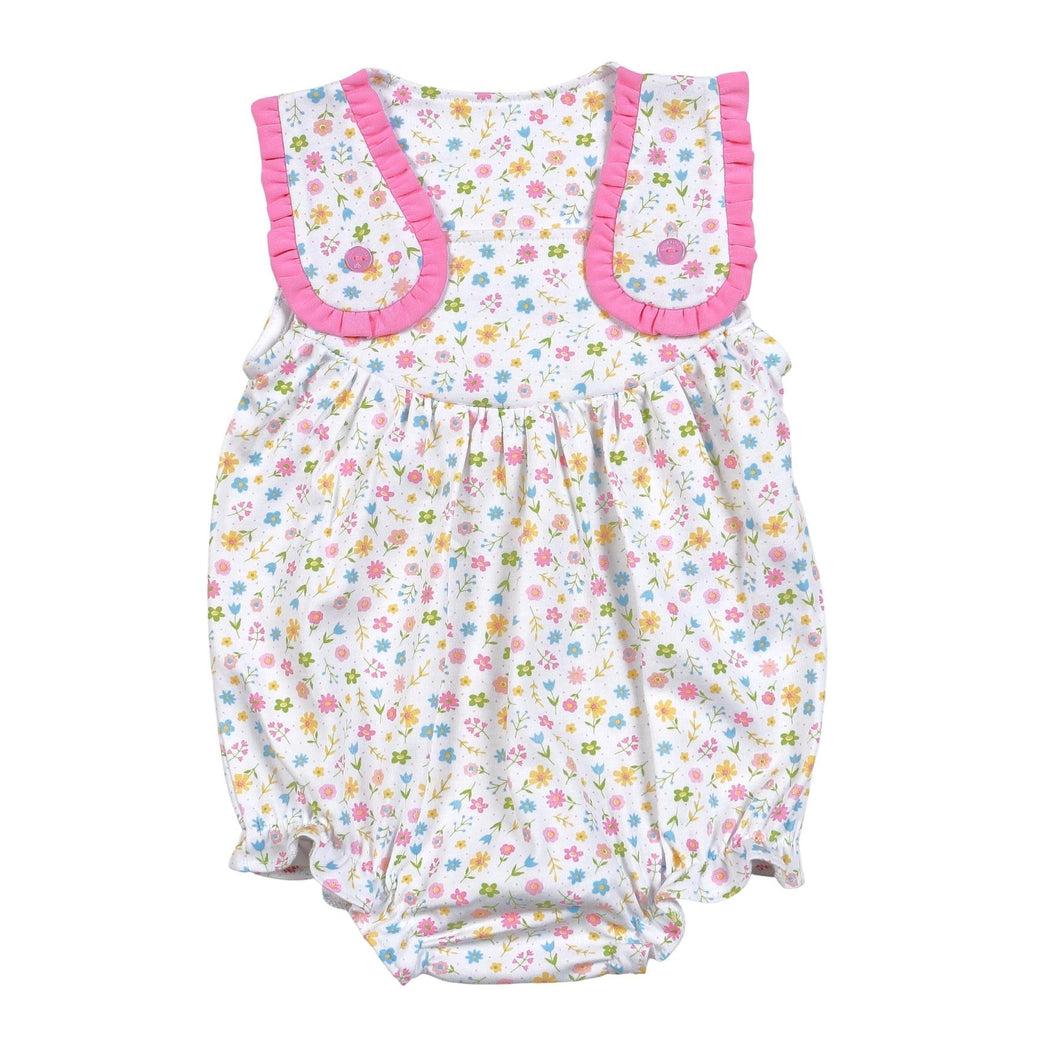 Pink Floral Sunsuit by Baby Loren